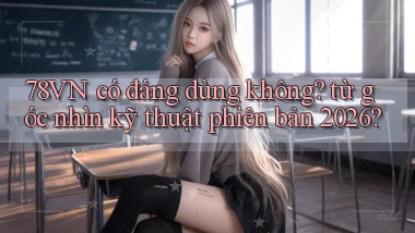 78VN có đáng dùng không từ góc nhìn kỹ thuật phiên bản 2026