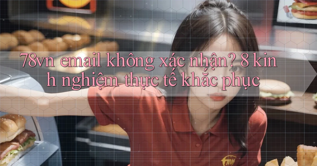 78vn email không xác nhận 8 kinh nghiệm thực tế khắc phục