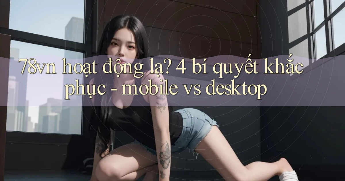 78vn hoạt động lạ 4 bí quyết khắc phục   mobile vs desktop