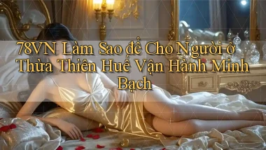 78vn làm sao để cho người ở Thừa Thiên Huế vận hành minh bạch
