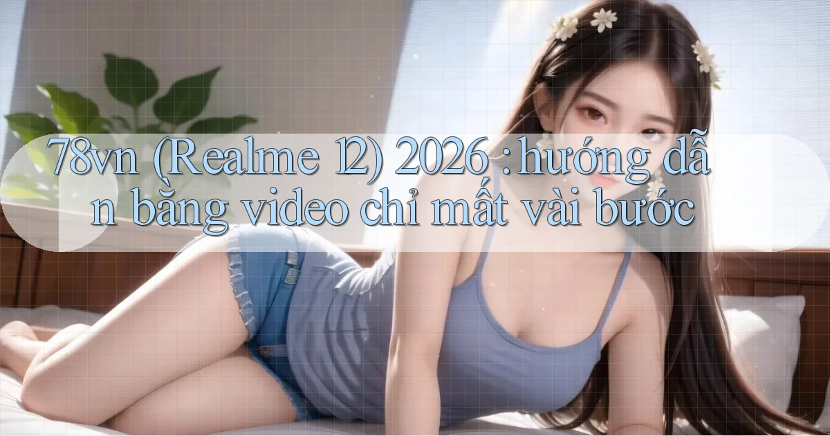 78vn (Realme 12) 2026 hướng dẫn bằng video chỉ mất vài bước