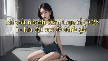 bài viết nhanh 78vn thực tế (2025)   lừa đặt cọc để đánh giá