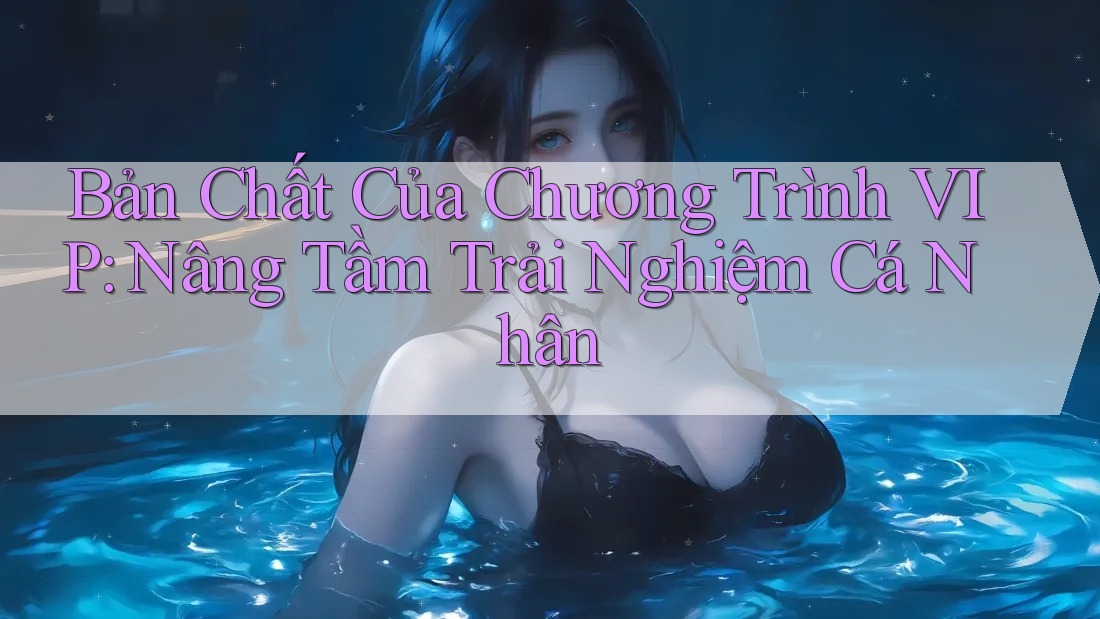 Bản Chất Của Chương Trình VIP: Nâng Tầm Trải Nghiệm Cá Nhân Bản Chất Của Chương Trình VIP: Nâng Tầm Trải Nghiệm Cá Nhân