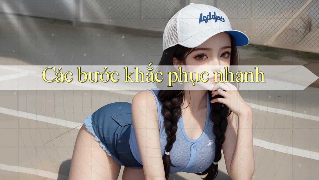 Các bước khắc phục nhanh Các bước khắc phục nhanh