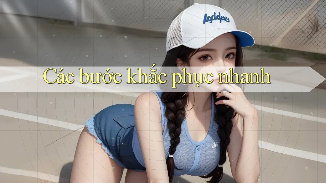 Các bước khắc phục nhanh