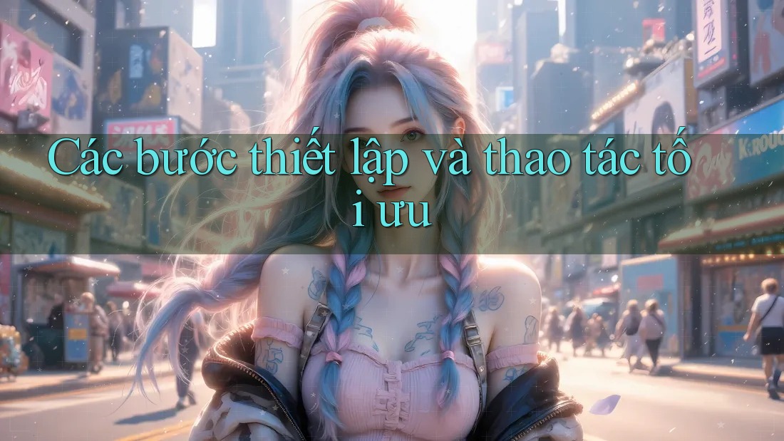 Các bước thiết lập và thao tác tối ưu Các bước thiết lập và thao tác tối ưu