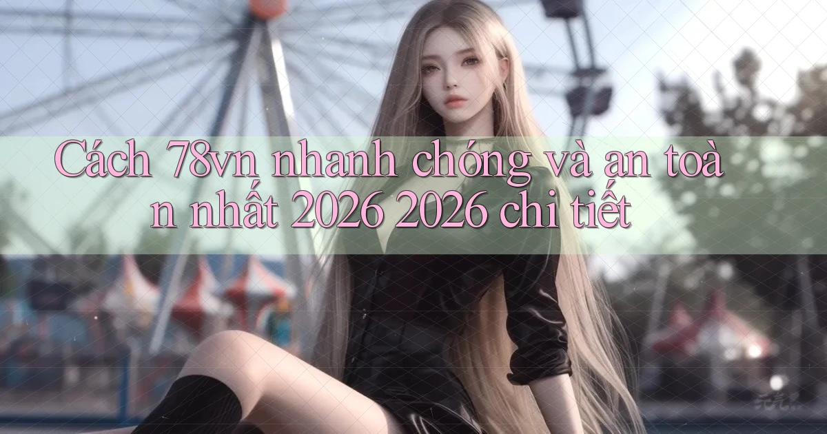 Cách 78vn nhanh chóng và an toàn nhất 2026 2026 chi tiết