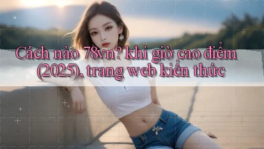 Cách nào 78vn khi giờ cao điểm (2025), trang web kiến thức