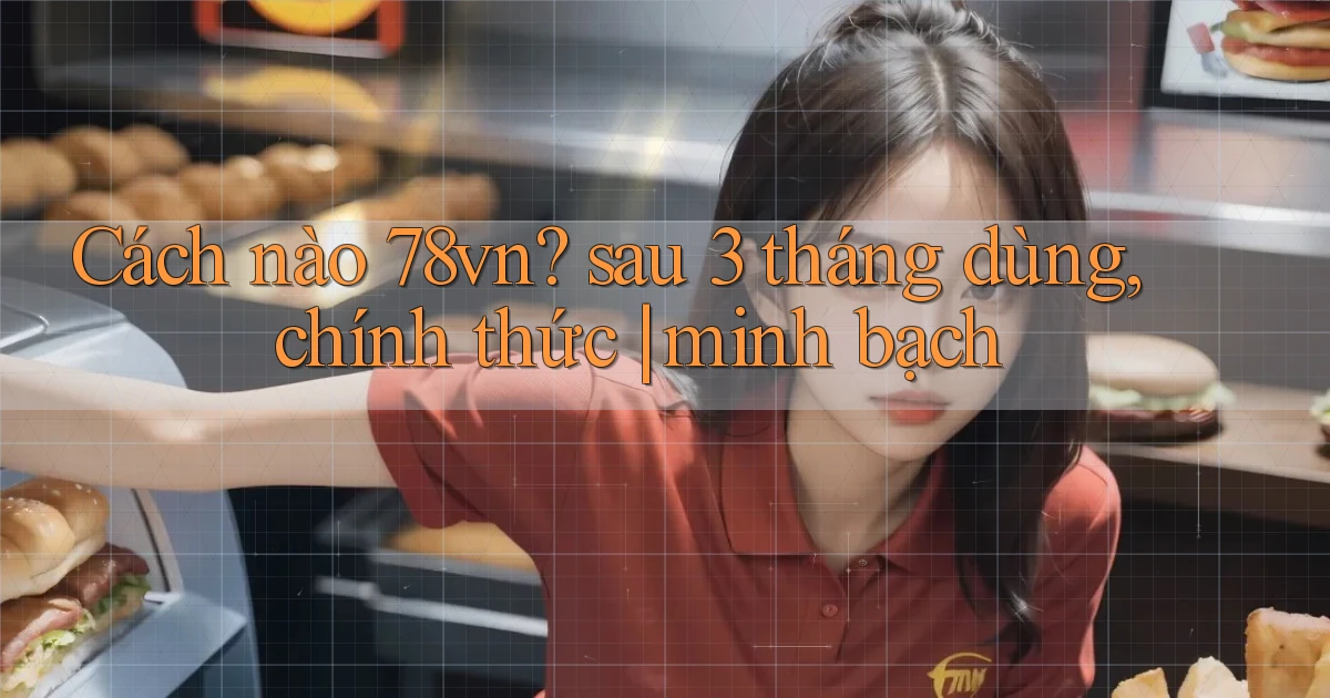 Cách nào 78vn sau 3 tháng dùng, chính thức minh bạch