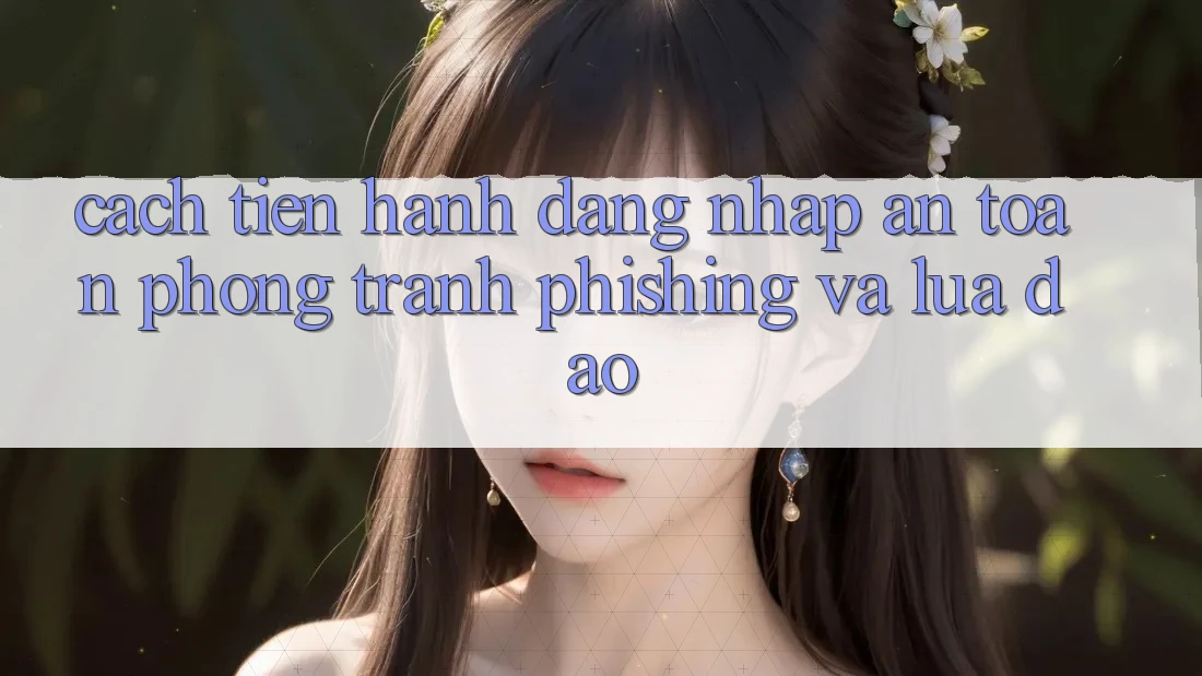 Cách tiến hành Đăng Nhập An Toàn - Phòng Tránh Phishing Và Lừa Đảo