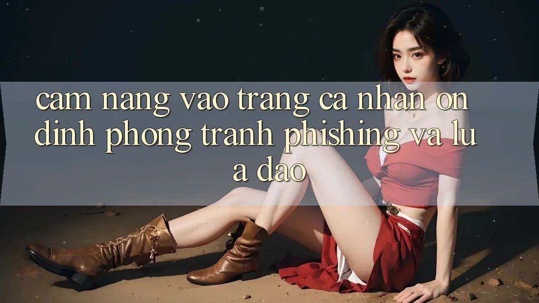 Cẩm nang Vào trang cá nhân Ổn định - Phòng Tránh Phishing Và Lừa Đảo