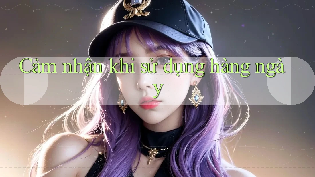 Cảm nhận khi sử dụng hàng ngày Cảm nhận khi sử dụng hàng ngày