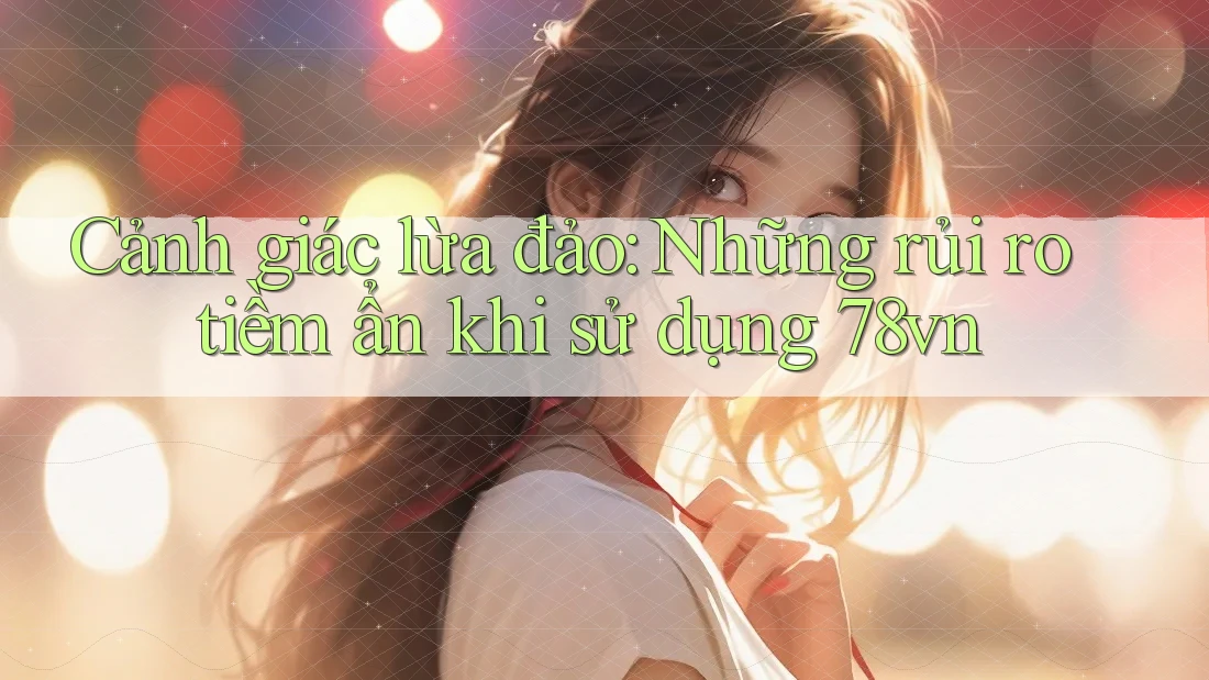 Cảnh giác lừa đảo: Những rủi ro tiềm ẩn khi sử dụng 78vn