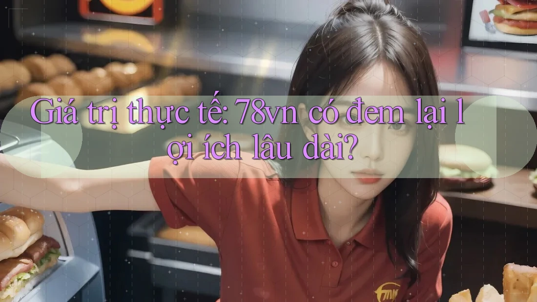 Giá trị thực tế: 78vn có đem lại lợi ích lâu dài? Giá trị thực tế: 78vn có đem lại lợi ích lâu dài?