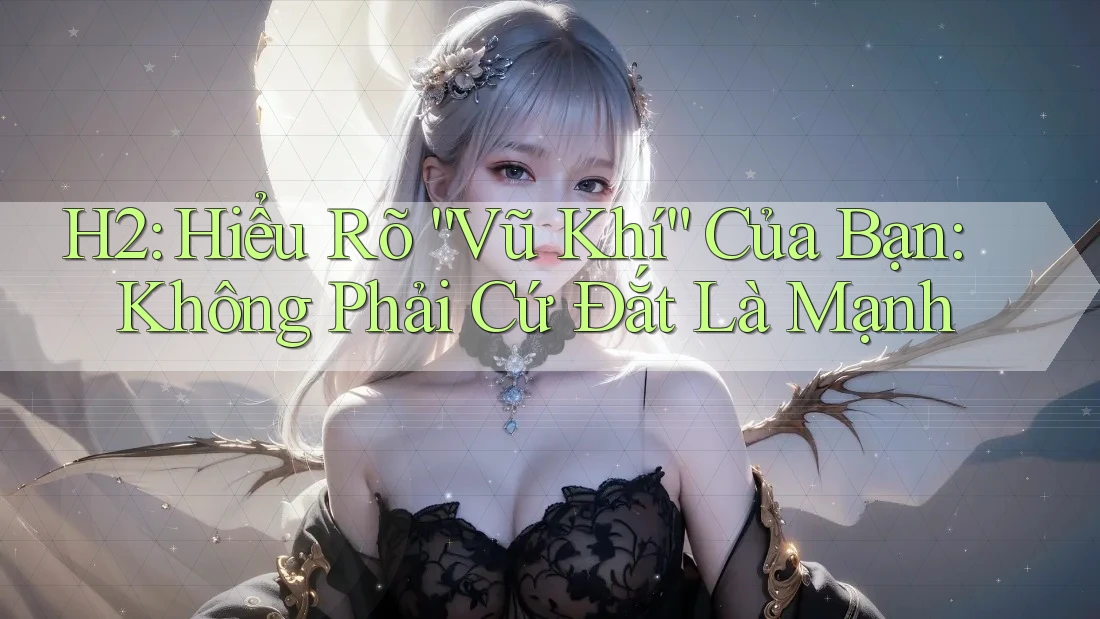 H2: Hiểu Rõ “Vũ Khí” Của Bạn: Không Phải Cứ Đắt Là Mạnh H2: Hiểu Rõ “Vũ Khí” Của Bạn: Không Phải Cứ Đắt Là Mạnh