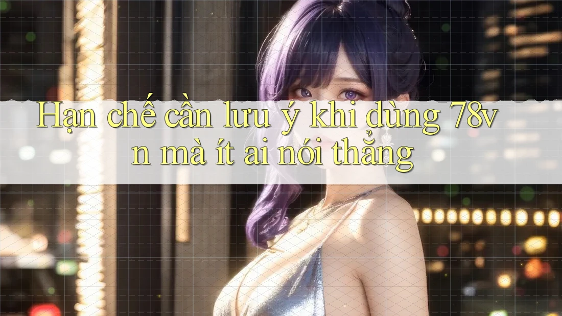 Hạn chế cần lưu ý khi dùng 78vn mà ít ai nói thẳng Hạn chế cần lưu ý khi dùng 78vn mà ít ai nói thẳng