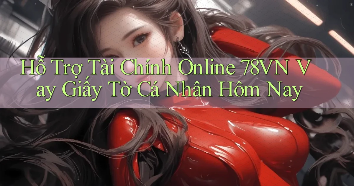 hỗ trợ tài chính online 78vn vay giấy tờ cá nhân hôm nay