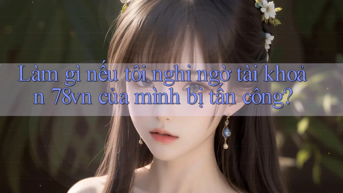 Làm gì nếu tôi nghi ngờ tài khoản 78vn của mình bị tấn công? Làm gì nếu tôi nghi ngờ tài khoản 78vn của mình bị tấn công?