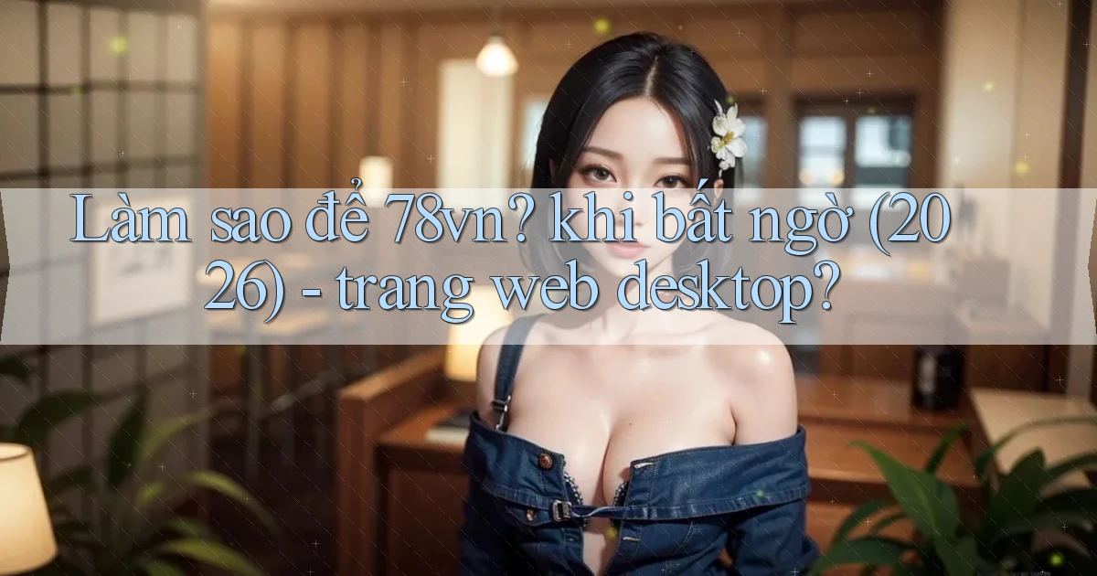 Làm sao để 78vn khi bất ngờ (2026)   trang web desktop