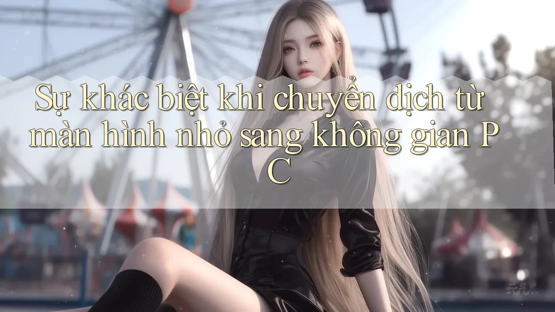 Sự khác biệt khi chuyển dịch từ màn hình nhỏ sang không gian PC Sự khác biệt khi chuyển dịch từ màn hình nhỏ sang không gian PC