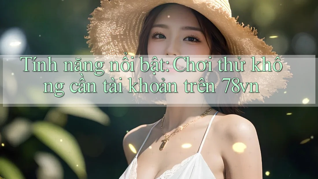 Tính năng nổi bật: Chơi thử không cần tài khoản trên 78vn Tính năng nổi bật: Chơi thử không cần tài khoản trên 78vn