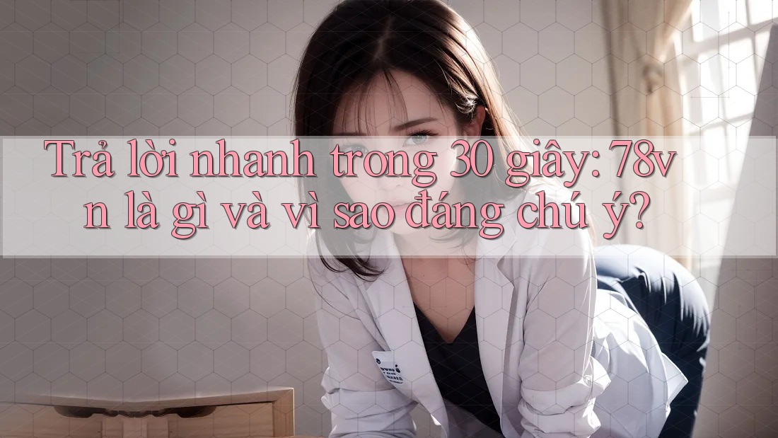 Trả lời nhanh trong 30 giây: 78vn là gì và vì sao đáng chú ý? Trả lời nhanh trong 30 giây: 78vn là gì và vì sao đáng chú ý?