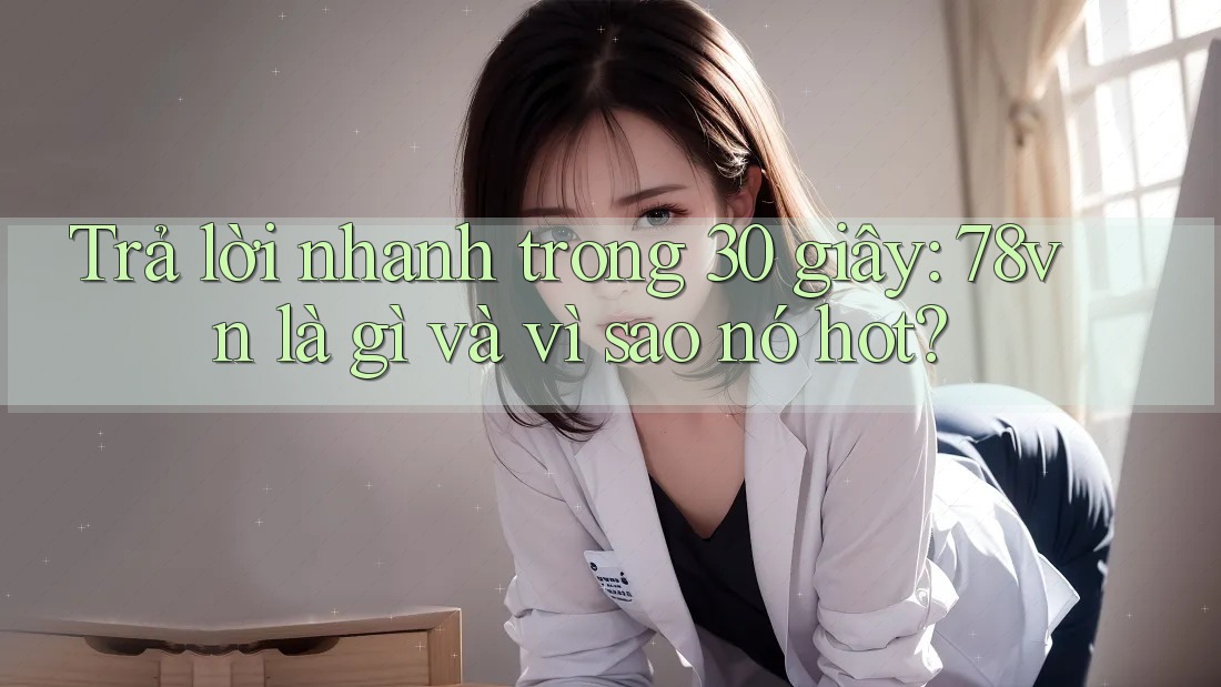Trả lời nhanh trong 30 giây: 78vn là gì và vì sao nó hot? Trả lời nhanh trong 30 giây: 78vn là gì và vì sao nó hot?