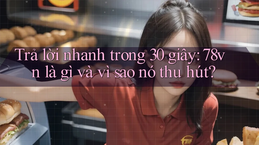 Trả lời nhanh trong 30 giây: 78vn là gì và vì sao nó thu hút? Trả lời nhanh trong 30 giây: 78vn là gì và vì sao nó thu hút?