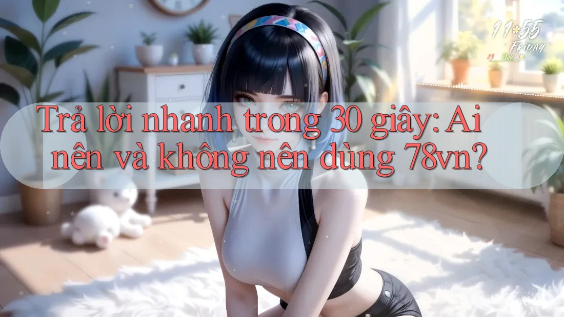 Trả lời nhanh trong 30 giây: Ai nên và không nên dùng 78vn?