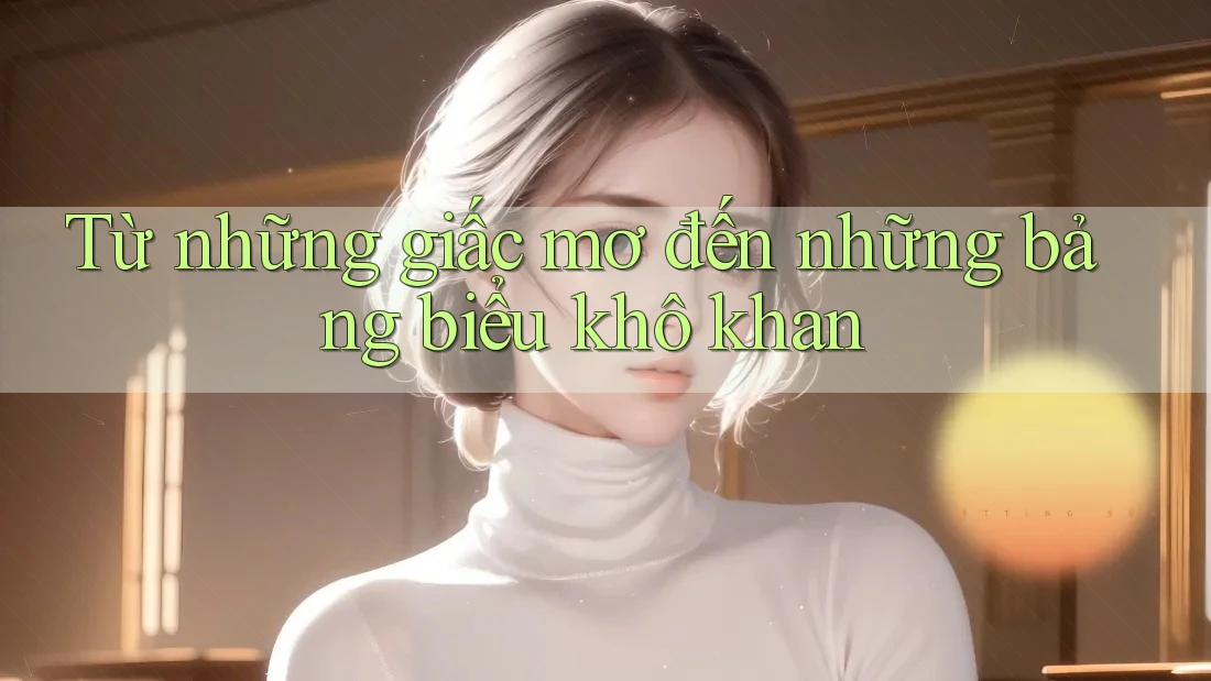 Từ những giấc mơ đến những bảng biểu khô khan Từ những giấc mơ đến những bảng biểu khô khan